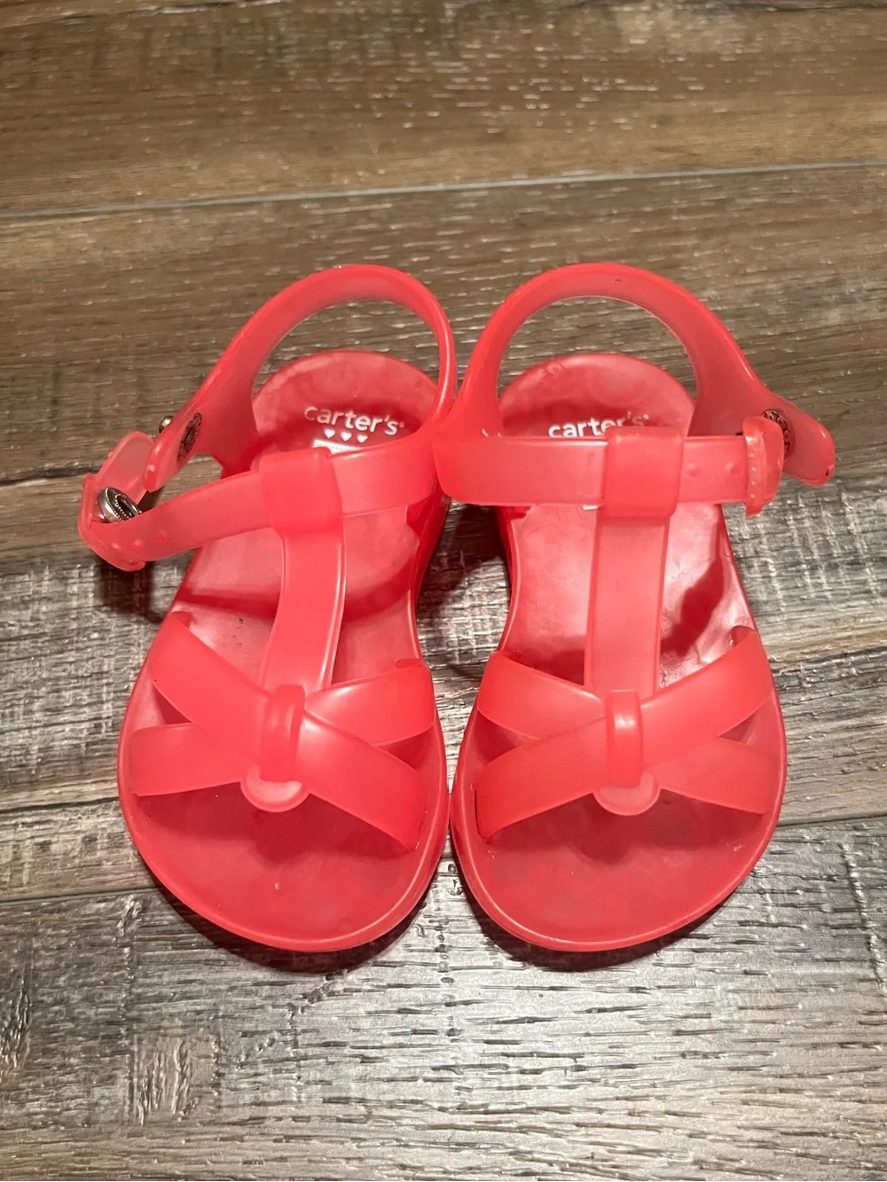Carter's Bright Pink Toddler Jelly Sandals